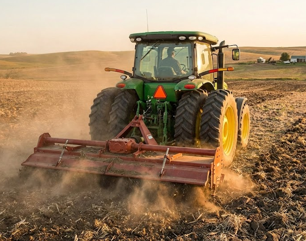Agricultural Tractor Rotavator